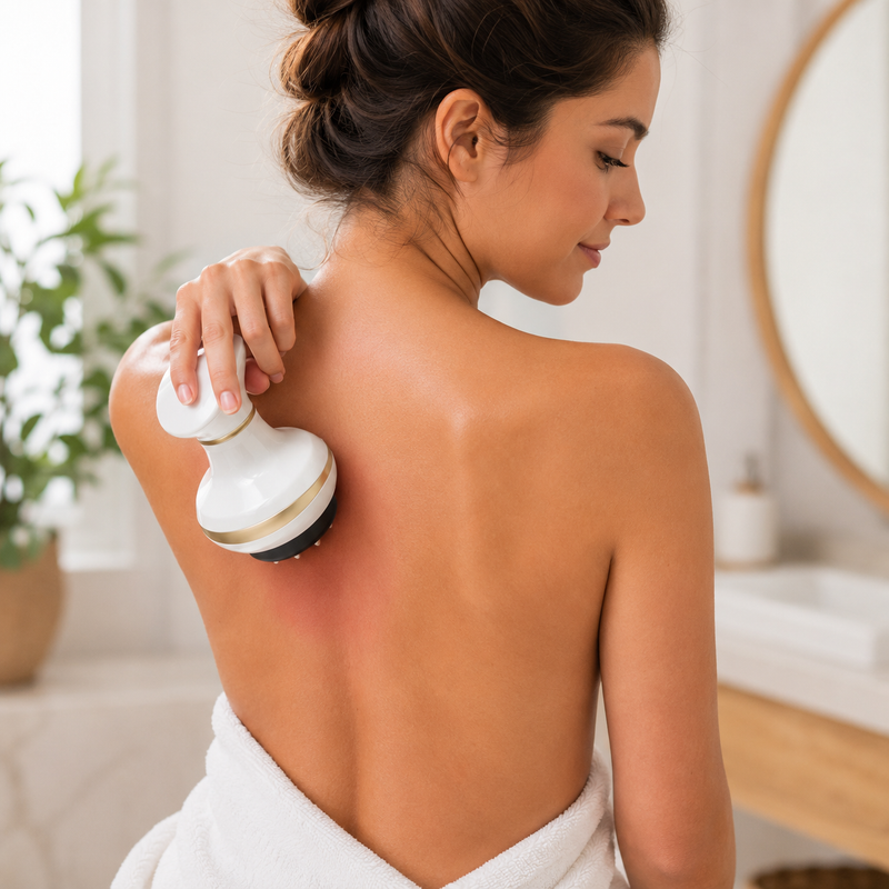 12 Níveis de Sucção no Massageador Ventosa Elétrico