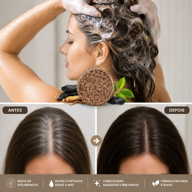 Shampoo para Escurecer cabelo - Orgânico e Natura