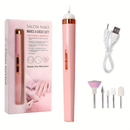Lixadeira Elétrica Unhas Sem Fio Portátil Manicure Pedicure Caneta Artística Leve