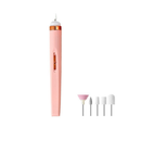 Lixadeira Elétrica Unhas Sem Fio Portátil Manicure Pedicure Caneta Artística Leve